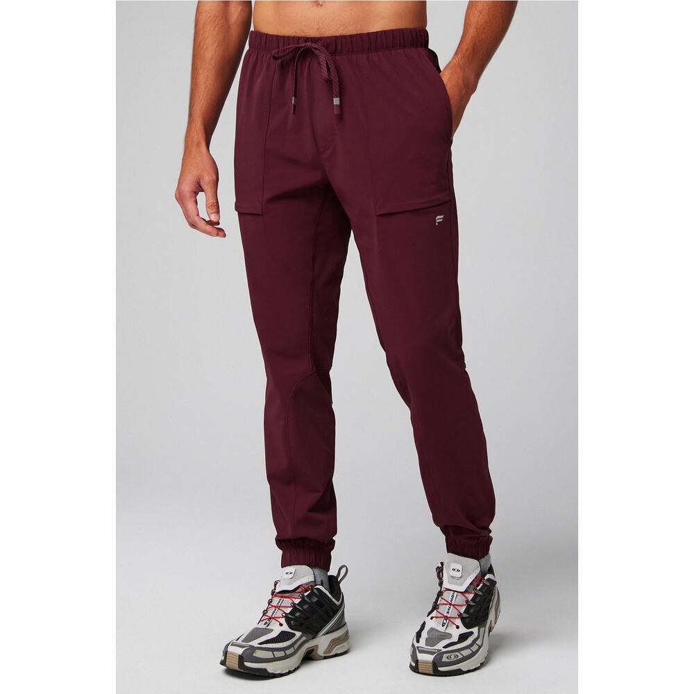FABLETICS Men’s Merlot (Wine Red) The‎ One Athletic Jogger Pants | NEW!!